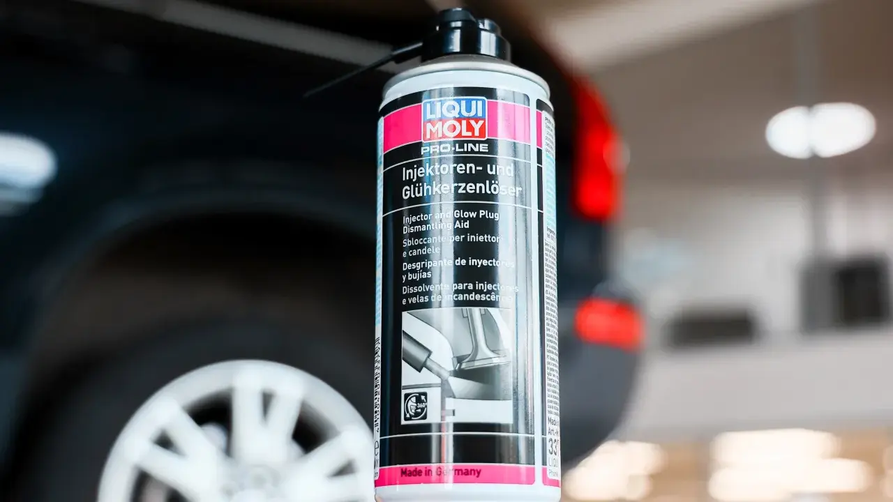 Puszka preparatu do czyszczenia wtryskiwaczy diesel i świec żarowych Liqui Moly.