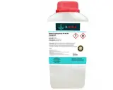 Butelka z etykietą opisującą alkohol izopropylowy IPA 99,9% (izopropanol) – środek do czyszczenia elektroniki, dezynfekcji i rozpuszczania.