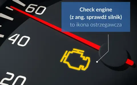 Kontrolka silnika (Check engine) to ikona ostrzegawcza, która informuje o problemach z układem napędowym.