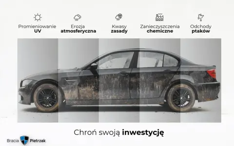 Powłoka ceramiczna chroni auto przed UV, erozją, kwasami, zanieczyszczeniami i ptasimi odchodami. Zabezpiecz swoją inwestycję!
