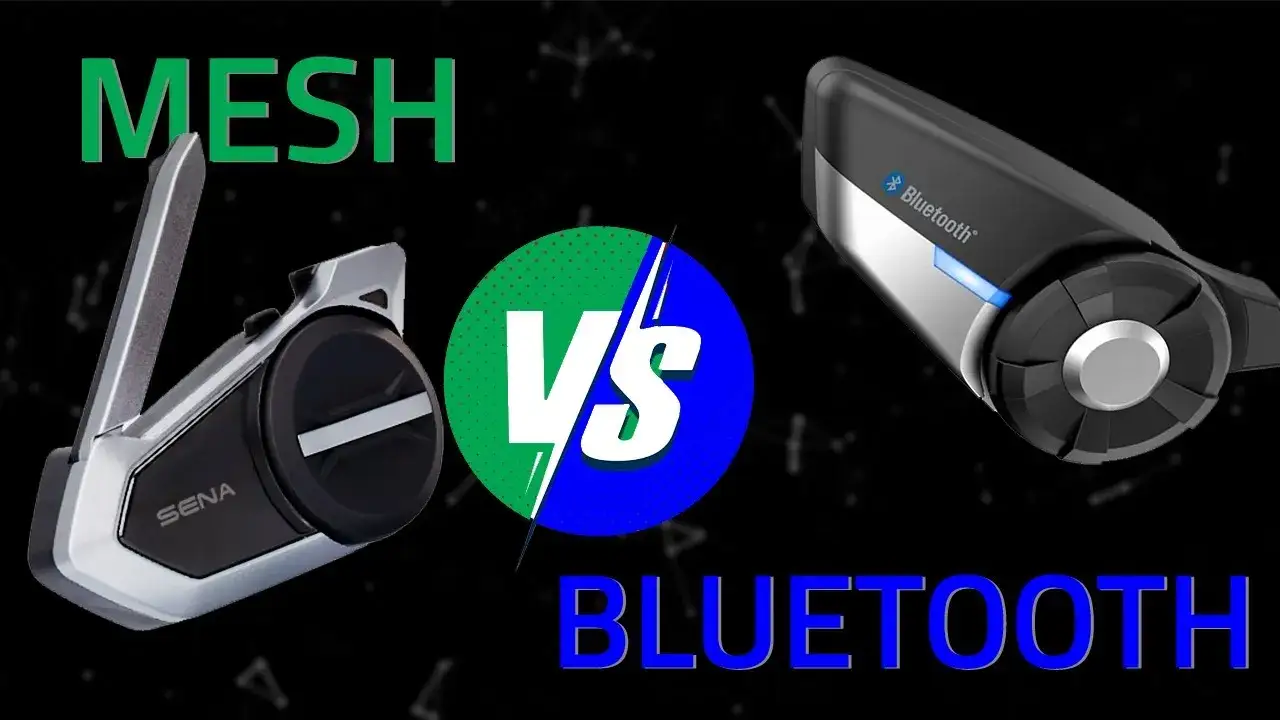 schemat działania interkomu bluetooth vs mesh