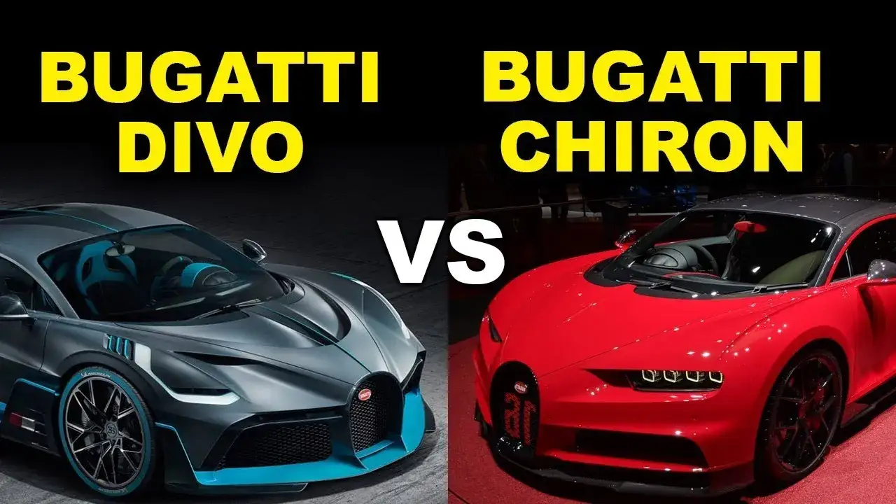 Bugatti Divo aerodynamika różnice z Chironem
